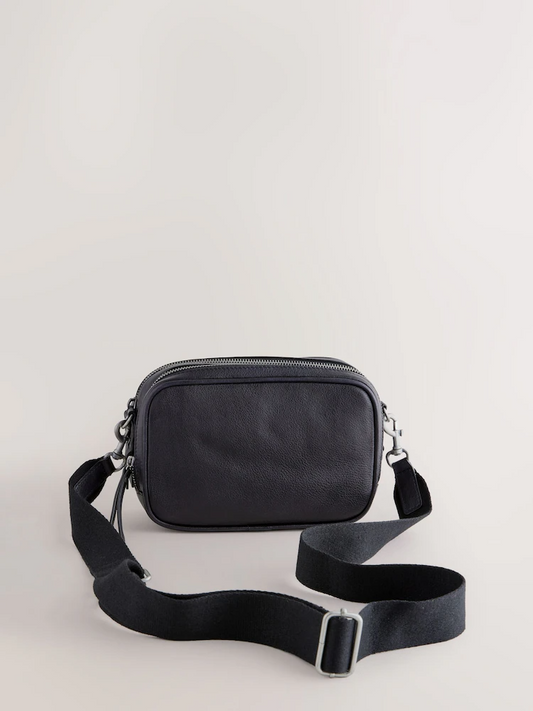 Black Leather Camera Bag