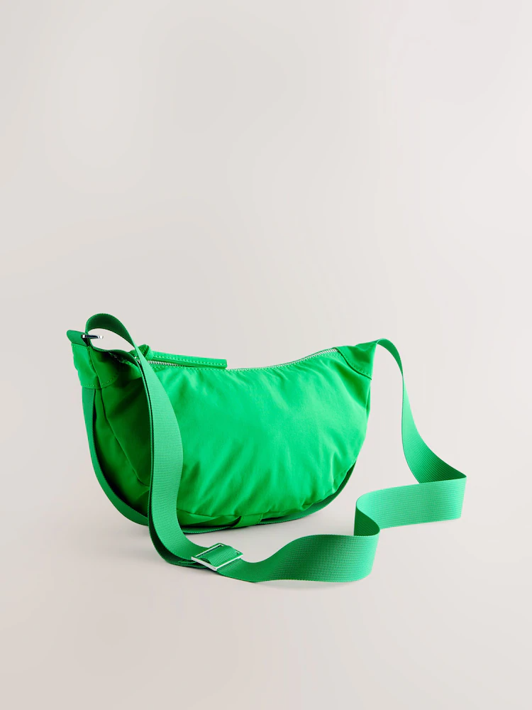 Green Sling Cross-Body Bag